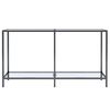 vidaXL Τραπέζι Κονσόλα Διαφανές 140 x 35 x 75,5 εκ. από Ψημένο Γυαλί