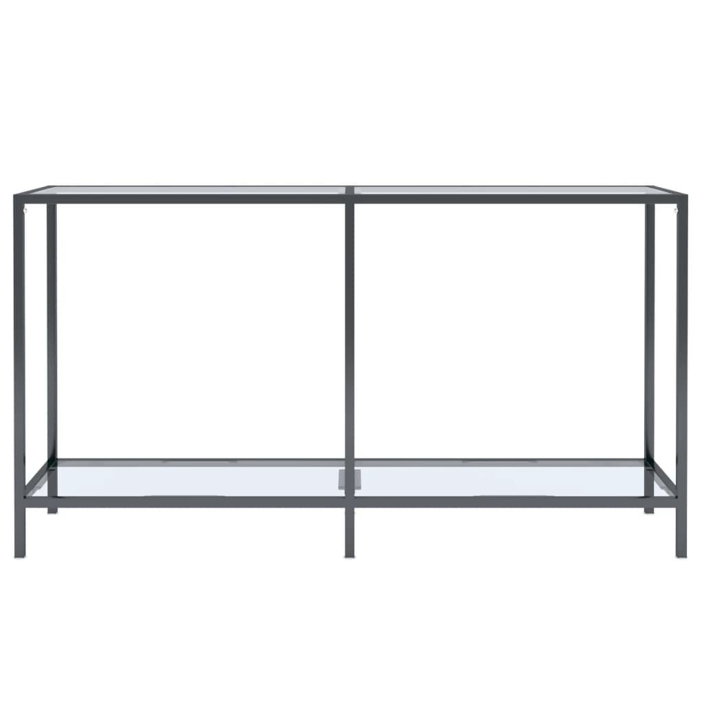 vidaXL Τραπέζι Κονσόλα Διαφανές 140 x 35 x 75,5 εκ. από Ψημένο Γυαλί