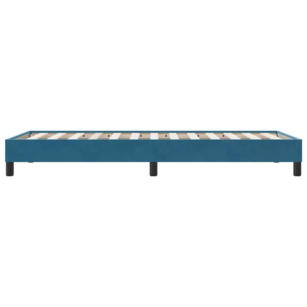 vidaXL Box Spring Κρεβάτι χωρίς στρώμα Σκούρο μπλε Βελούδινο