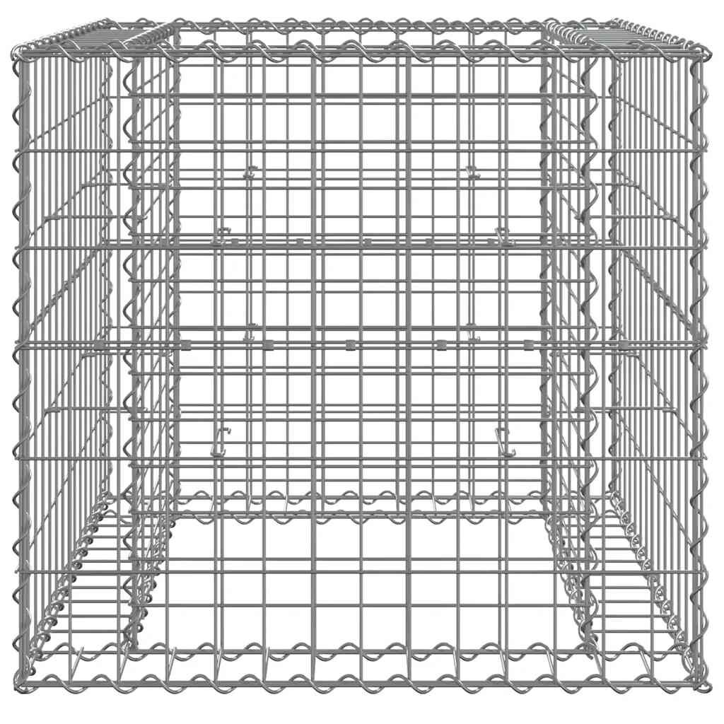 vidaXL Συρματοκιβώτιο Ασημί 70 x 70 x 65 εκ. από Γαλβανισμένο Χάλυβα