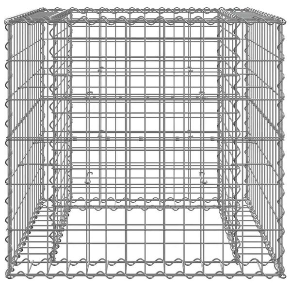 vidaXL Συρματοκιβώτιο Ασημί 70 x 70 x 65 εκ. από Γαλβανισμένο Χάλυβα