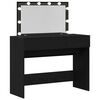 vidaXL Κομοδίνο Μαύρη δρυς 100 x 40 x 120 εκ. Επεξεργασμένο ξύλο