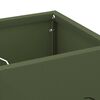 vidaXL Σχέδιο & βάση αποθήκευσης Ελιά 15.5 x 15.5 x 49 εκ Ατσάλι