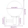 vidaXL Εξωτερικά Φωτιστικά Τοίχου 2 pcs Ασημί 28 x 25 x 38 εκ