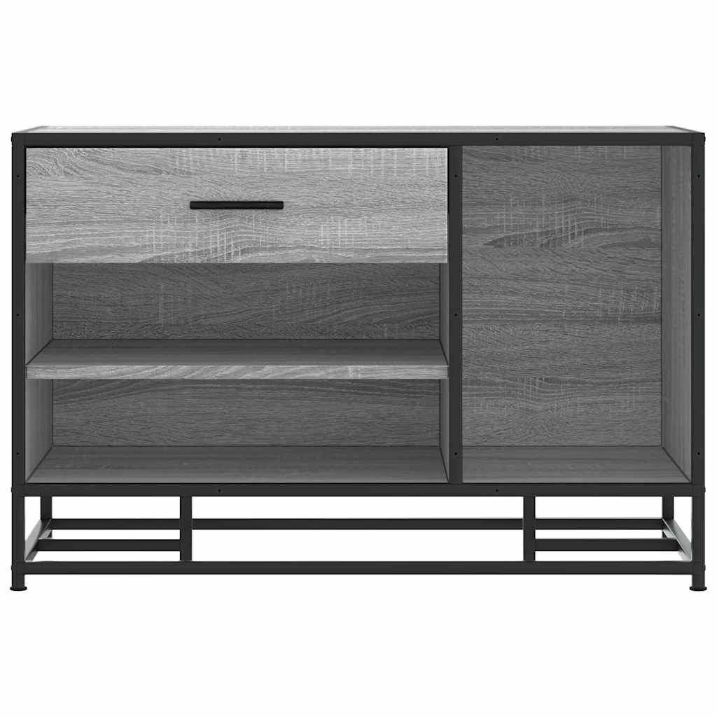 Πάγκος παπουτσιών vidaXL Γκρι Sonoma 80x40x53,5 cm