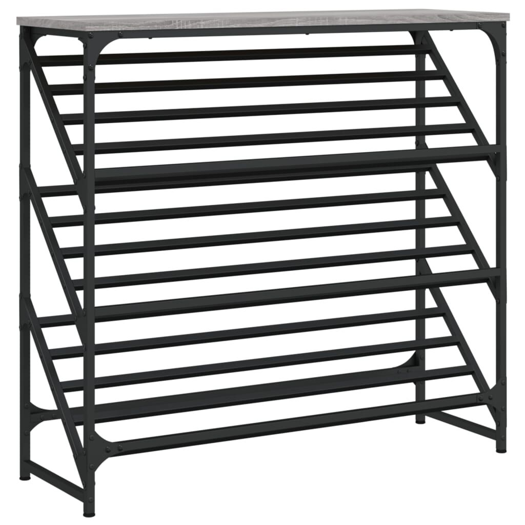 vidaXL Παπουτσοθήκη Γκρι Sonoma 90x30x85 εκ. από Επεξεργασμένο Ξύλο