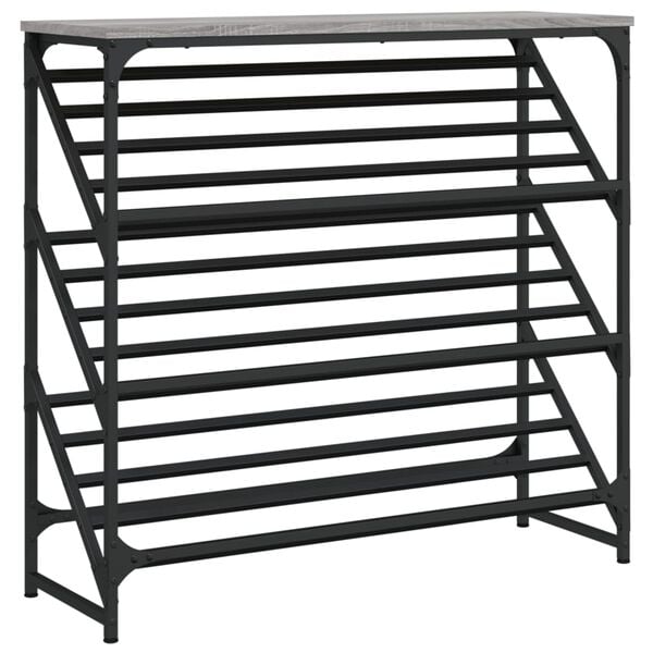 vidaXL Παπουτσοθήκη Γκρι Sonoma 90x30x85 εκ. από Επεξεργασμένο Ξύλο