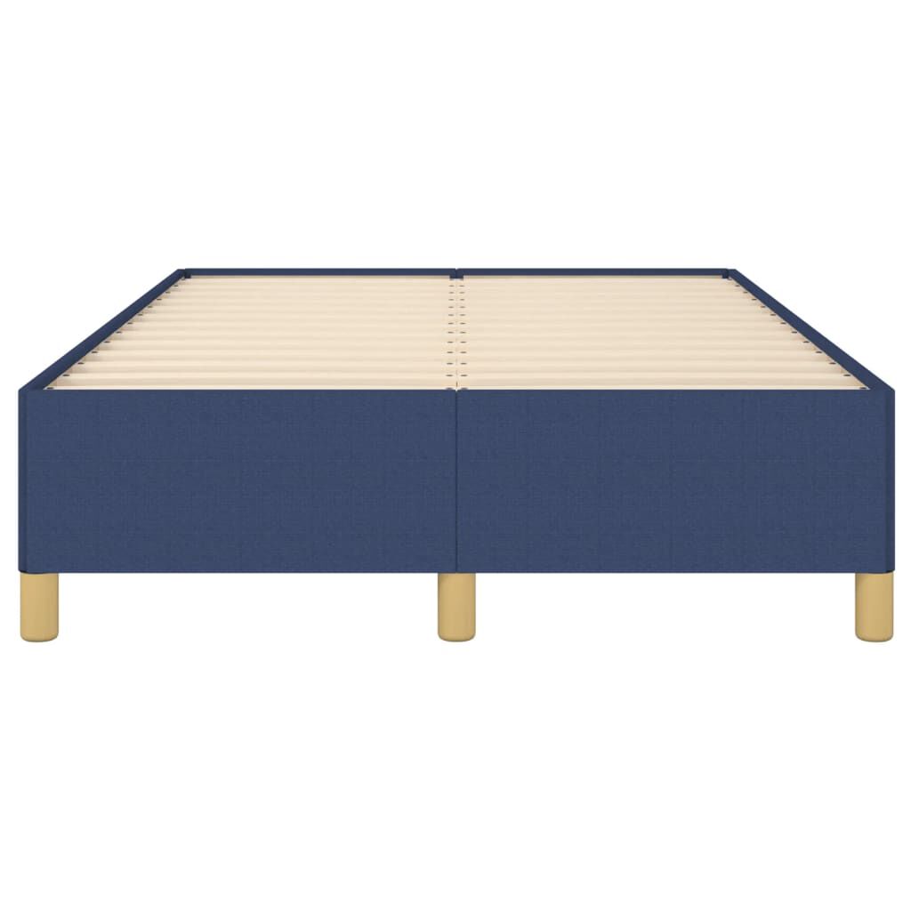vidaXL Πλαίσιο κρεβατιού χωρίς στρώμα μπλε 120x200cm ύφασμα