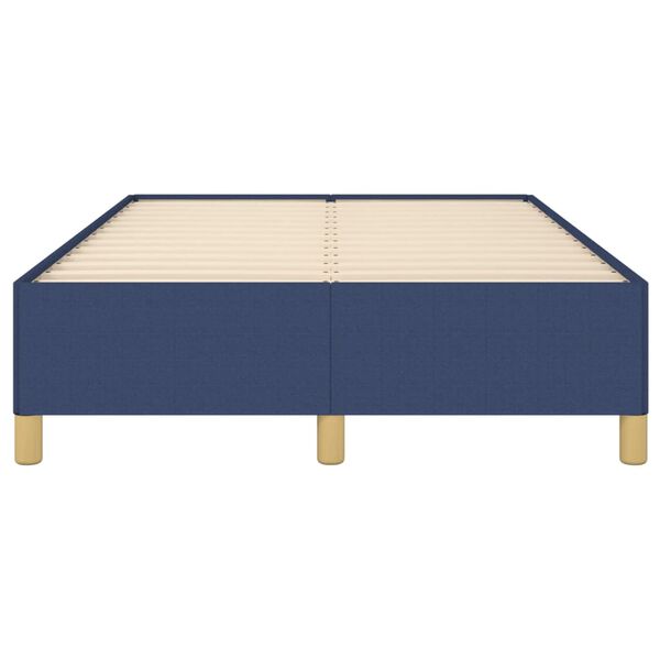 vidaXL Πλαίσιο κρεβατιού χωρίς στρώμα μπλε 120x200cm ύφασμα