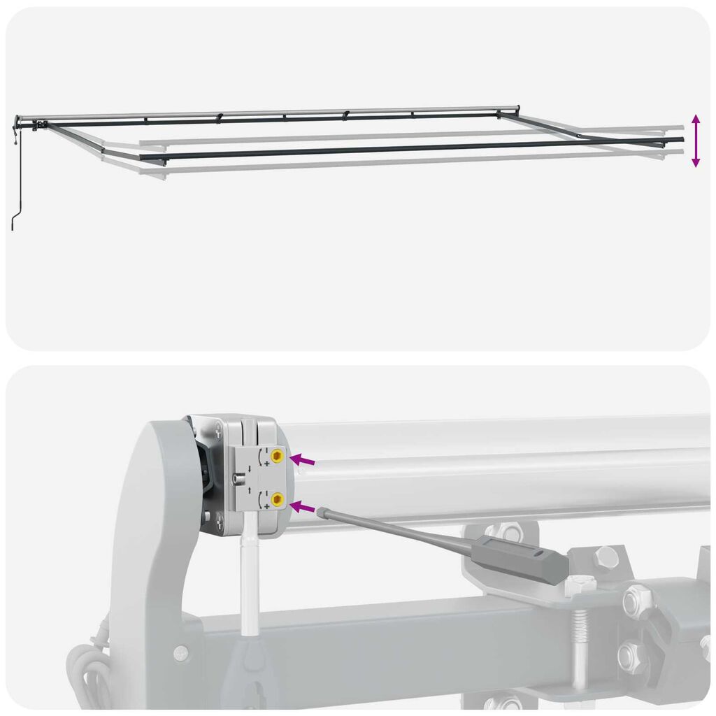 vidaXL Αυτόματη Αναδιπλούμενη Τέντα Μπεζ 600 x 300 εκ.