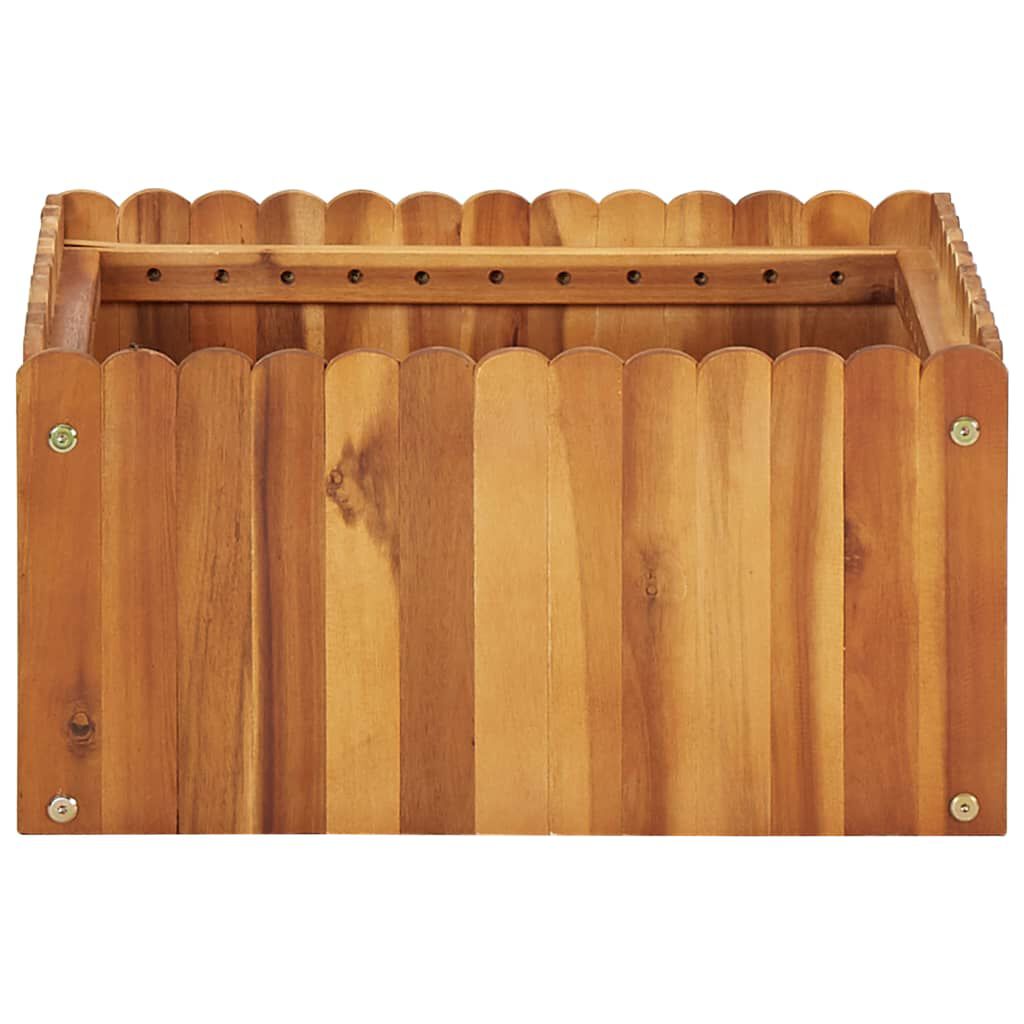 vidaXL Ζαρντινιέρα Υπερυψωμένη 50 x 50 x 25 εκ. από Μασίφ Ξύλο Ακακίας