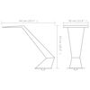 vidaXL Σιντριβάνι Πισίνας Ασημί 64 x 30 x 52 εκ. από Ανοξείδωτο Ατσάλι