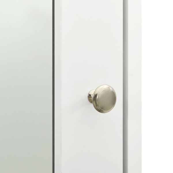 vidaXL Καθρέφτης Μπάνιου με Ντουλάπι Λευκό 66 x 17 x 63 εκ. από MDF