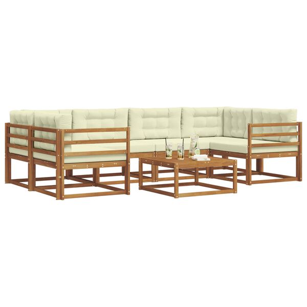 vidaXL &Sigma;&epsilon;&iota;&rho;ά &Kappa;&alpha;&nu;&alpha;&pi;έ &Epsilon;&xi;&omega;&tau;&epsilon;&rho;&iota;&kappa;&omicron;ύ &mu;&epsilon; &mu;&alpha;&xi;&iota;&lambda;ά&rho;&iota; 7 pcs &Phi;&upsilon;&sigma;&iota;&kappa;ό &kappa;&alpha;&iota; &Kappa;&rho;έ&mu;&alpha;