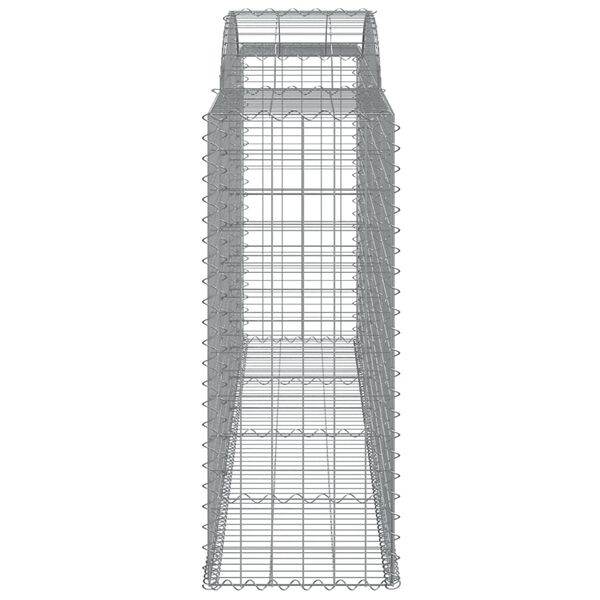 vidaXL Συρματοκιβώτια Τοξωτά 3 τεμ. 300x50x120/140 εκ. Γαλβαν. Ατσάλι