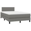 vidaXL &Kappa;&rho;&epsilon;&beta;ά&tau;&iota; Boxspring &mu;&epsilon; &Sigma;&tau;&rho;ώ&mu;&alpha; & LED &Sigma;&kappa;.&Gamma;&kappa;&rho;&iota; 120x190&epsilon;&kappa;. &Upsilon;&phi;&alpha;&sigma;&mu;ά&tau;&iota;&nu;&omicron;