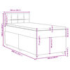 vidaXL &Kappa;&rho;&epsilon;&beta;ά&tau;&iota; Boxspring &mu;&epsilon; &Sigma;&tau;&rho;ώ&mu;&alpha; &Mu;&alpha;ύ&rho;&omicron; 100 x 200 &epsilon;&kappa;. &Upsilon;&phi;&alpha;&sigma;&mu;ά&tau;&iota;&nu;&omicron;