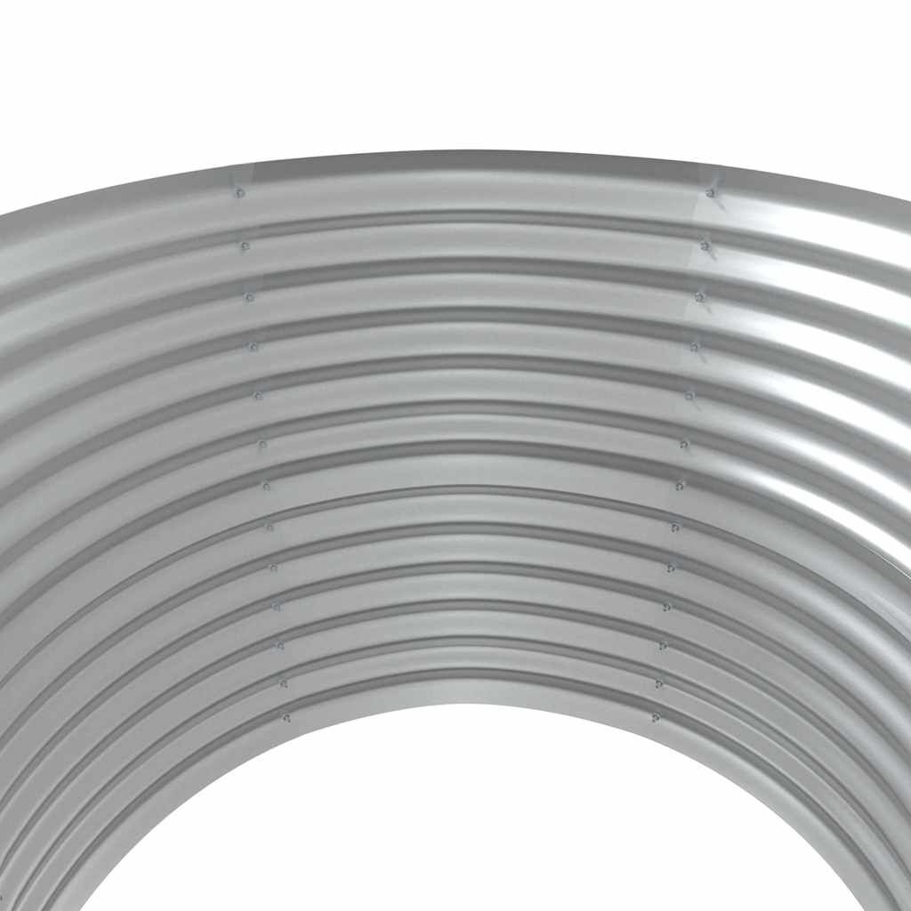 vidaXL Ζαρντινιέρα Γκρι 100x100x68 εκ. Γαλβανισμένος χάλυβας