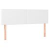 vidaXL Κρεβάτι Boxspring με Στρώμα & LED Λευκό 140x200 εκ. Συνθ. Δέρμα