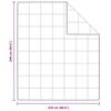 vidaXL Καλοκαιρινό Παπλωματοθήκη Λευκό 240 x 220 cm Φτερό