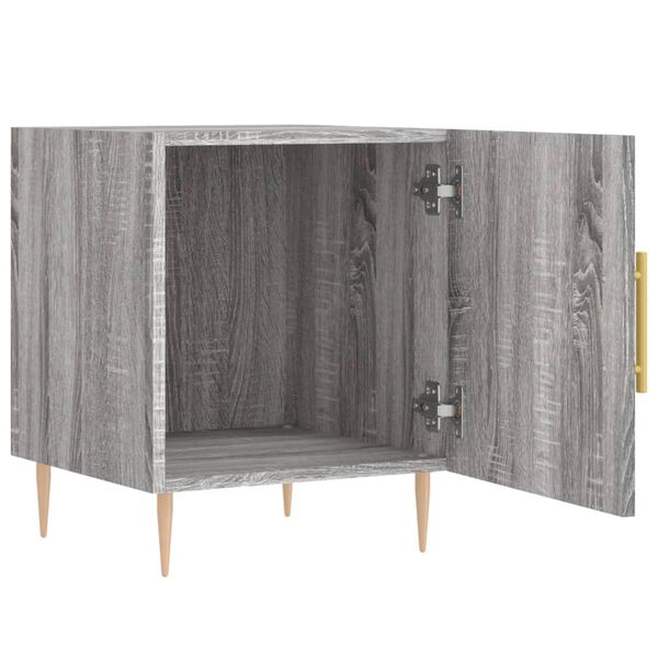 vidaXL Κομοδίνο Γκρι Sonoma 40 x 40 x 50 εκ. από Επεξεργασμένο Ξύλο