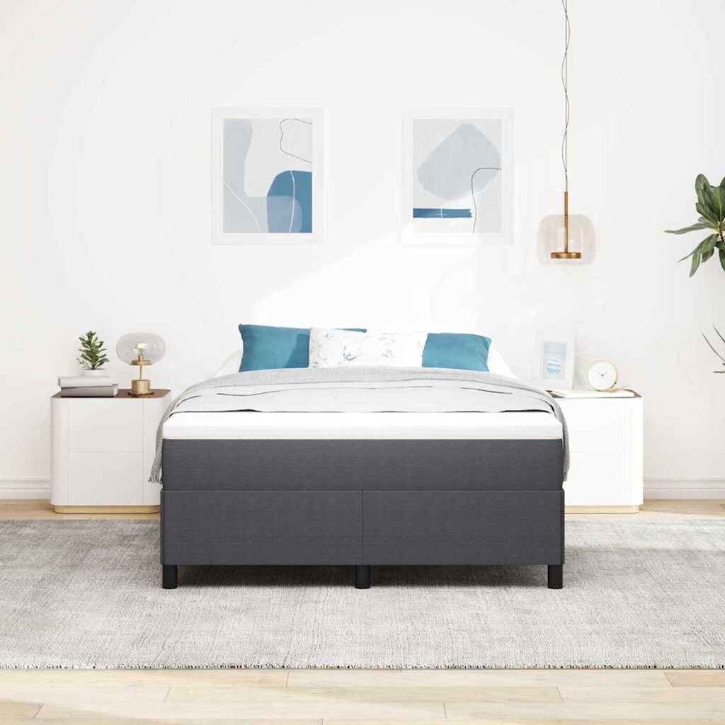 vidaXL Σκελετός Κρεβατιού Σκούρο γκρι 160 x 200 cm Βελούδο