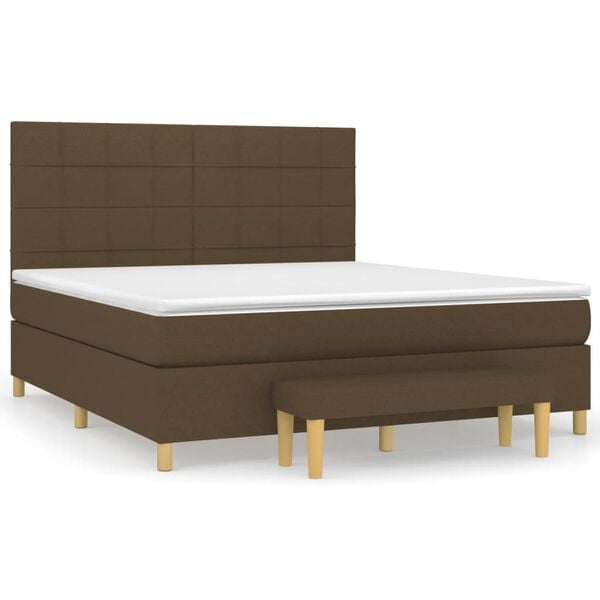 vidaXL &Kappa;&rho;&epsilon;&beta;ά&tau;&iota; Boxspring &mu;&epsilon; &Sigma;&tau;&rho;ώ&mu;&alpha; &Sigma;&kappa;&omicron;ύ&rho;&omicron; &Kappa;&alpha;&phi;έ 180x200 &epsilon;&kappa; &Upsilon;&phi;&alpha;&sigma;&mu;ά&tau;&iota;&nu;&omicron;