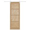 vidaXL Συρόμενη Πόρτα Άλλο ORKDAL Φυσικό και λευκό 83 x 232 εκ.