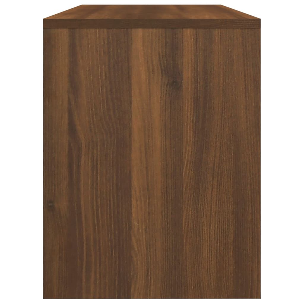 vidaXL Σκαμπό Μπουντουάρ Καφέ δρυς 70 x 35 x 45 εκ. Επεξ. Ξύλο