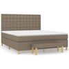 vidaXL &Kappa;&rho;&epsilon;&beta;ά&tau;&iota; Boxspring &mu;&epsilon; &Sigma;&tau;&rho;ώ&mu;&alpha; Taupe 160x200 &epsilon;&kappa;. &Upsilon;&phi;&alpha;&sigma;&mu;ά&tau;&iota;&nu;&omicron;