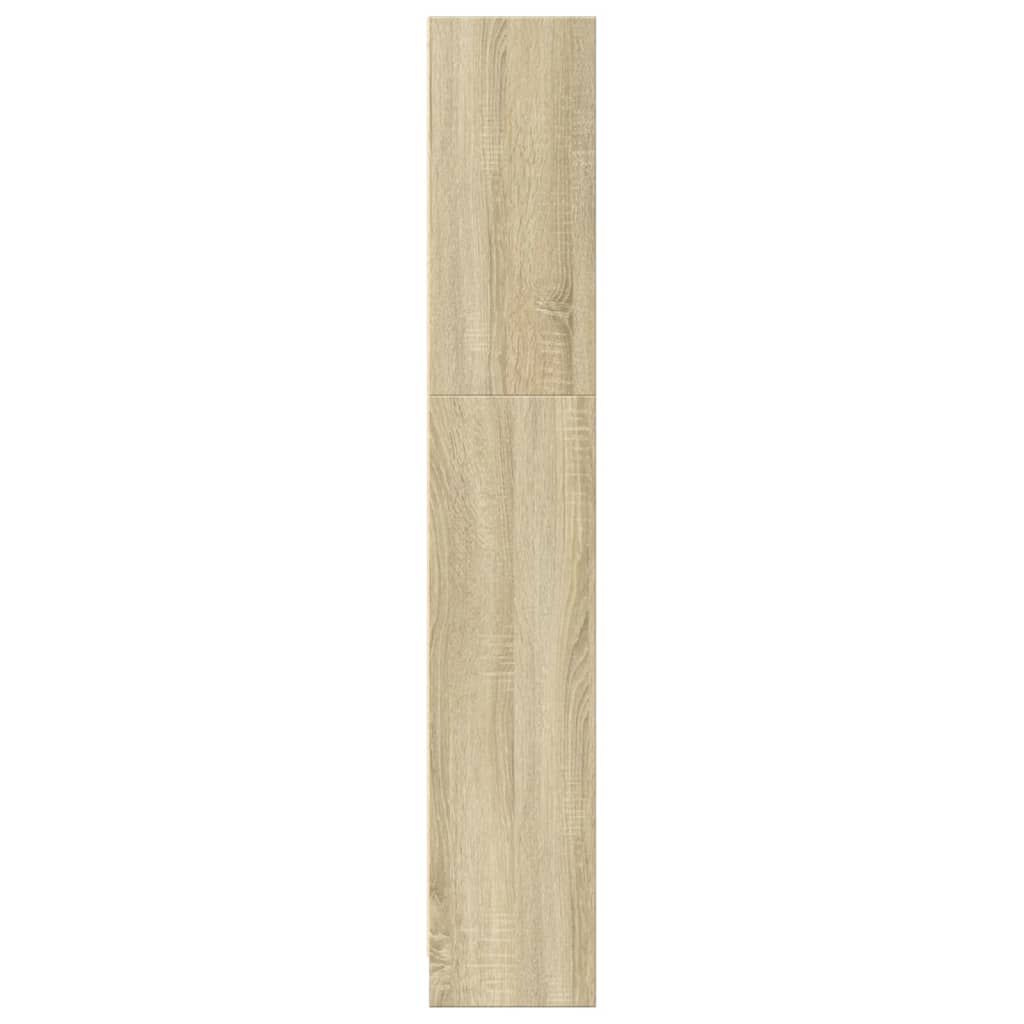 vidaXL Βιβλιοθήκη Sonoma Δρυς 80x24x143 εκ. από Επεξεργασμένο Ξύλο
