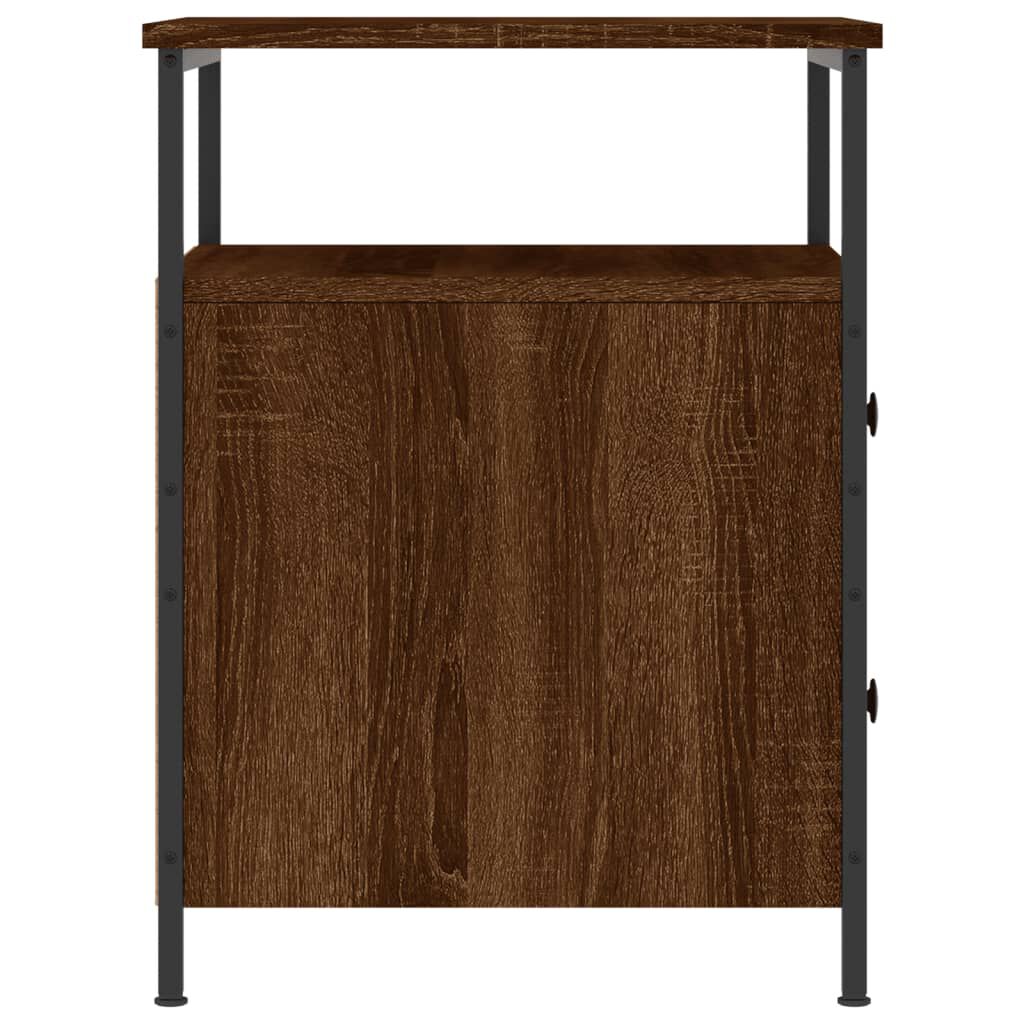 vidaXL Κομοδίνο Καφέ Δρυς 44 x 45 x 60 εκ. από Επεξεργασμένο Ξύλο