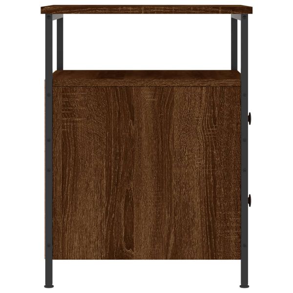 vidaXL Κομοδίνο Καφέ Δρυς 44 x 45 x 60 εκ. από Επεξεργασμένο Ξύλο