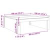 vidaXL Τραπεζάκι Σαλονιού Γκρι Σκυρ. 100 x 100 x 35 εκ. Επεξ. Ξύλο
