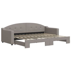 vidaXL &Kappa;&alpha;&nu;&alpha;&pi;έ&sigmaf; &Kappa;&rho;&epsilon;&beta;ά&tau;&iota; &Sigma;&upsilon;&rho;ό&mu;&epsilon;&nu;&omicron;&sigmaf; Taupe 80 x 200 &epsilon;&kappa;. &Upsilon;&phi;&alpha;&sigma;&mu;ά&tau;&iota;&nu;&omicron;&sigmaf;