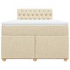 vidaXL &Kappa;&rho;&epsilon;&beta;ά&tau;&iota; Boxspring &mu;&epsilon; &Sigma;&tau;&rho;ώ&mu;&alpha; &Kappa;&rho;&epsilon;&mu; 120x200 &epsilon;&kappa;. &Upsilon;&phi;&alpha;&sigma;&mu;ά&tau;&iota;&nu;&omicron;