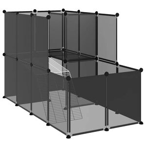vidaXL &Kappa;&lambda;&omicron;&upsilon;&beta;ί &Mu;&iota;&kappa;&rho;ώ&nu; &Zeta;ώ&omega;&nu; &Mu;&alpha;ύ&rho;&omicron; 142x74x93 &epsilon;&kappa;. &Pi;&omicron;&lambda;&upsilon;&pi;&rho;&omicron;&pi;&upsilon;&lambda;έ&nu;&iota;&omicron;/&Alpha;&tau;&sigma;ά&lambda;&iota;