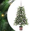 vidaXL &Chi;&rho;&iota;&sigma;&tau;&omicron;&upsilon;&gamma;&epsilon;&nu;&nu;&iota;ά&tau;&iota;&kappa;&omicron; &Delta;έ&nu;&tau;&rho;&omicron; &mu;&epsilon; 150 LED &mu;&epsilon; &beta;ά&sigma;&eta; &Pi;&rho;ά&sigma;&iota;&nu;&omicron; 90 cm PE