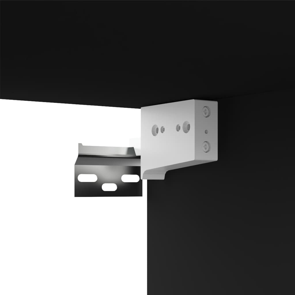 vidaXL Έπιπλο Τηλεόρασης Μαύρο 80 x 30 x 30 εκ. από Επεξ. Ξύλο