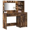 vidaXL Τραπέζι περιποίησης με συρτάρι 2 pcs Καφέ 78.5 x 41 x 135 εκ