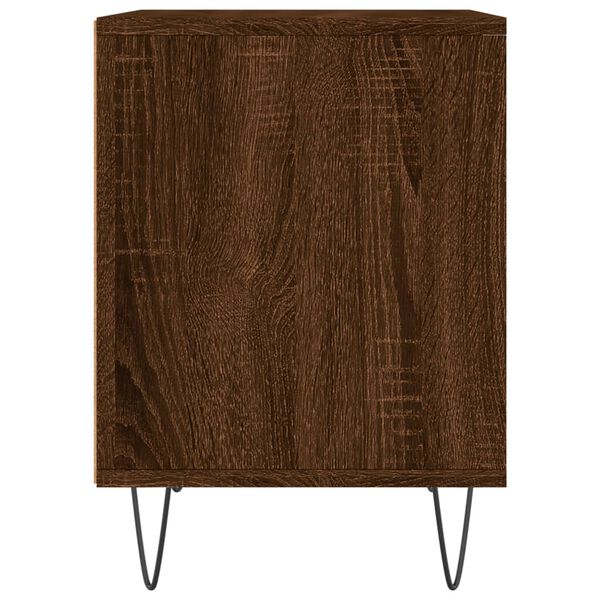 vidaXL Κομοδίνα 2 τεμ. Καφέ Δρυς 40 x 35 x 50 εκ. από Επεξεργ. Ξύλο