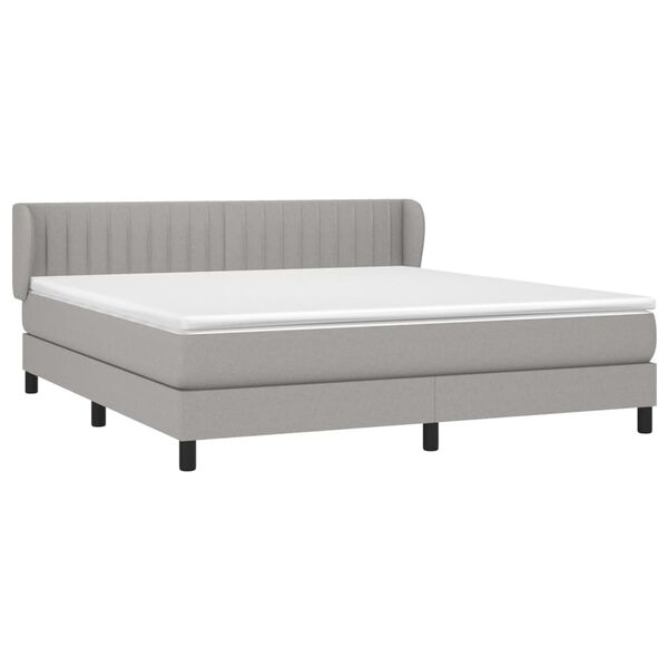 vidaXL &Kappa;&rho;&epsilon;&beta;ά&tau;&iota; Boxspring &mu;&epsilon; &Sigma;&tau;&rho;ώ&mu;&alpha; &Alpha;&nu;. &Pi;&rho;ά&sigma;&iota;&nu;&omicron; 160x200&epsilon;&kappa; &Upsilon;&phi;&alpha;&sigma;&mu;ά&tau;&iota;&nu;&omicron;