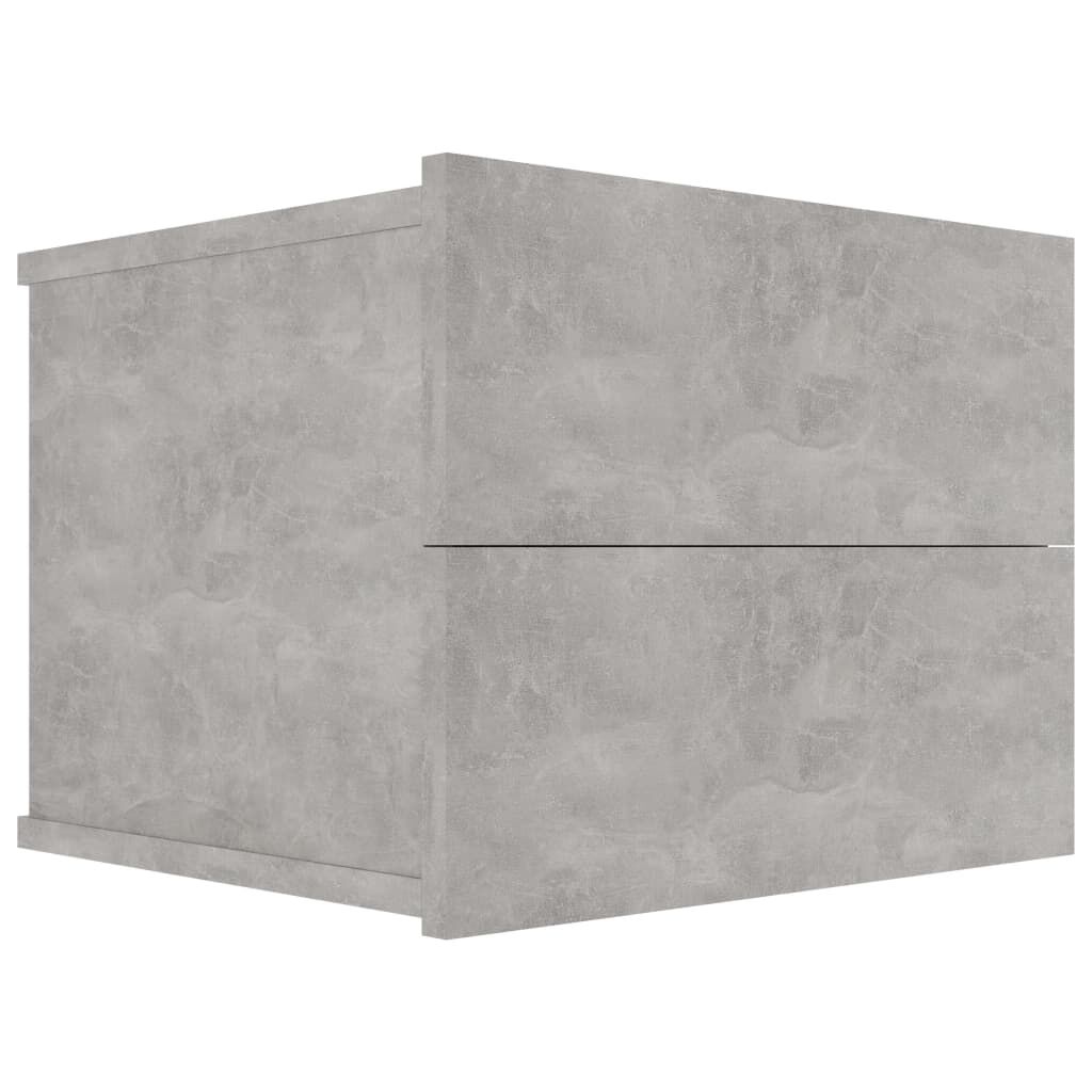 vidaXL Κομοδίνο Γκρι του Σκυροδέματος 40 x 30 x 30 εκ. από Επεξ. Ξύλο