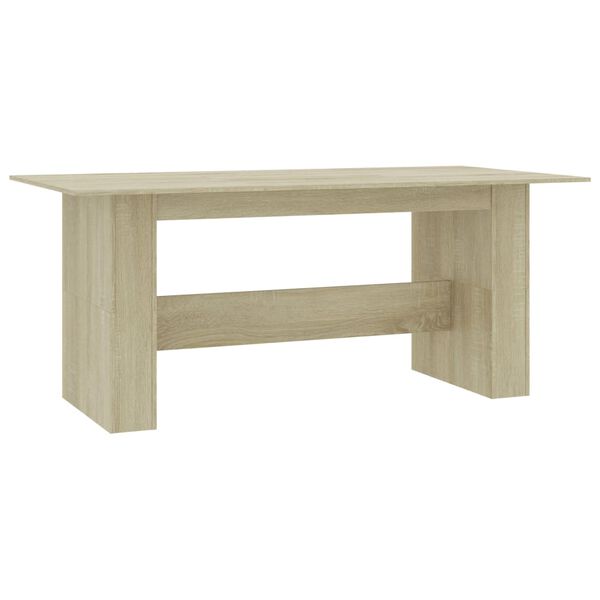 vidaXL Τραπεζαρία Sonoma Δρυς 180 x 90 x 76 εκ. από Επεξ. Ξύλο