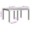 vidaXL Σέτ φαγητού για κήπο 5 pcs Ανθρακί Rattan Polt