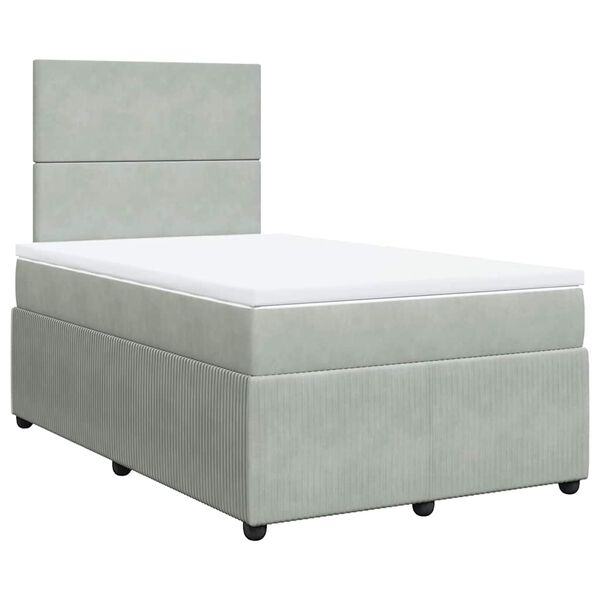 vidaXL &Kappa;&rho;&epsilon;&beta;ά&tau;&iota; Boxspring &mu;&epsilon; &Sigma;&tau;&rho;ώ&mu;&alpha; &Alpha;&nu;&omicron;&iota;&chi;&tau;ό &Gamma;&kappa;&rho;&iota; 120x200 &epsilon;&kappa;. &Beta;&epsilon;&lambda;&omicron;ύ&delta;&iota;&nu;&omicron;
