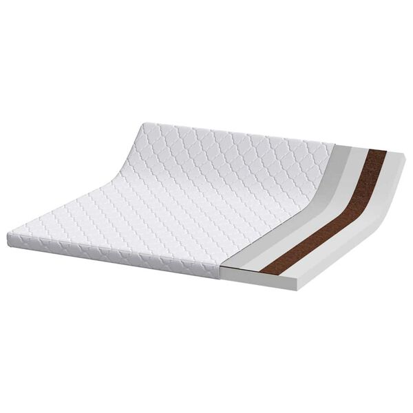 vidaXL Στρώμα Λευκό 200 x 200 cm Pěna
