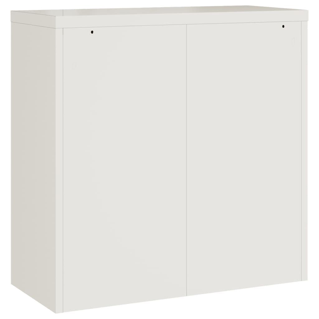 vidaXL Αρχειοθήκη Λευκή 90 x 40 x 90 εκ. από Ατσάλι