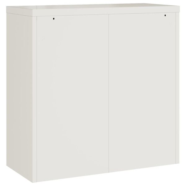 vidaXL Αρχειοθήκη Λευκή 90 x 40 x 90 εκ. από Ατσάλι