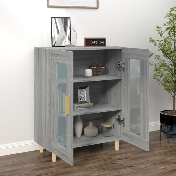 vidaXL Ντουλάπι Γκρι Sonoma 69,5 x 34 x 90 εκ. από Επεξεργασμένο Ξύλο
